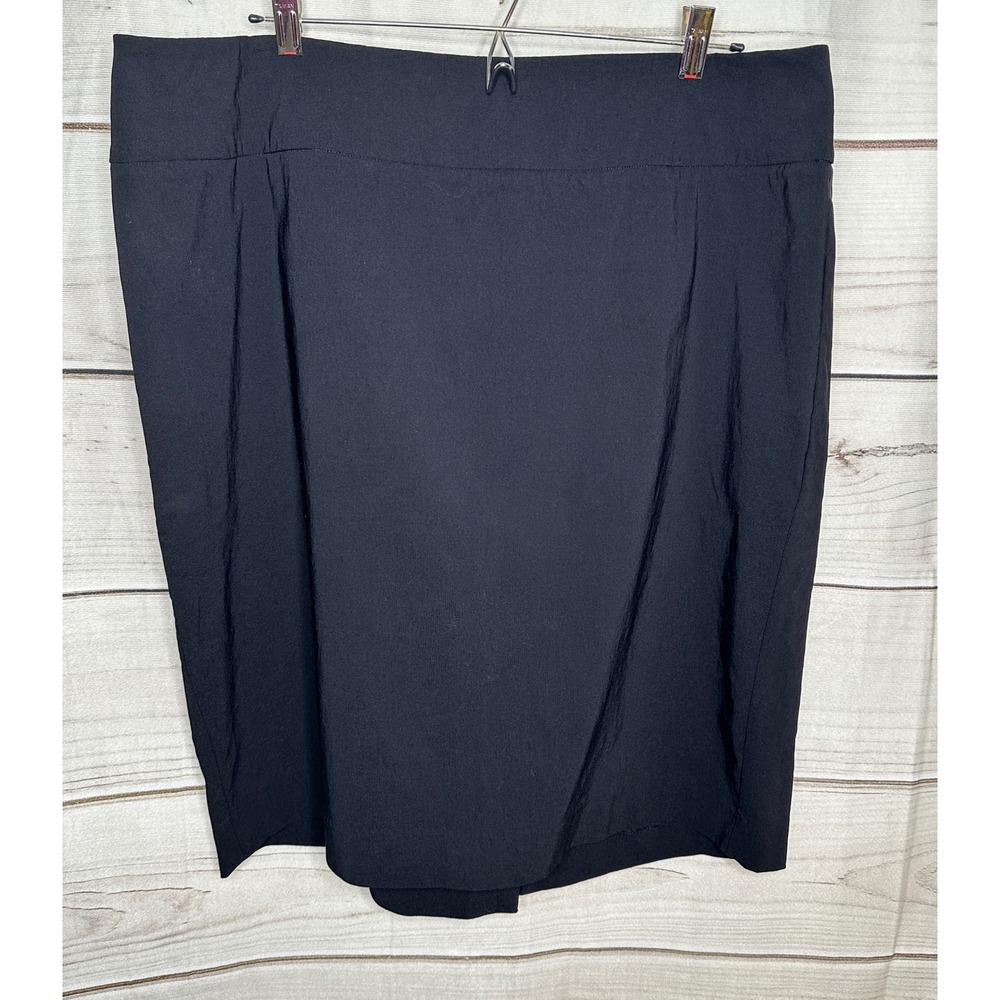 Lane Bryant Pencil Skirt Women 18 Black Stretch Career Professional Workwear